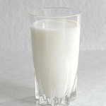 A glass of milk