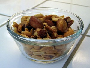 A bowl of mixed nuts