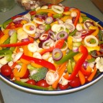 Photo of a mixed vegetable salad