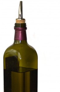 A bottle of olive oil