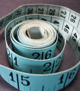 A tape measure