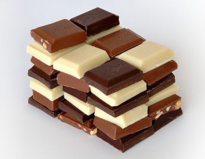 Photo of pieces of chocolate