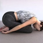 Photo of a woman in the child's pose