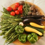 Photo of a plate of fresh vegetables