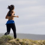Photo of a woman jogging outside