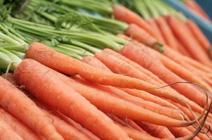 Photo of fresh carrots