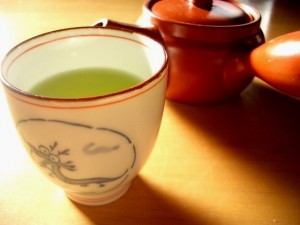 Photo of a cup of green tea