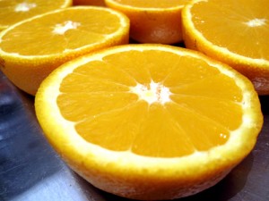 Photo of cut up oranges