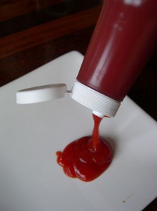 Photo of squeezy ketchup bottle