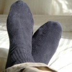 Photo of feet in socks