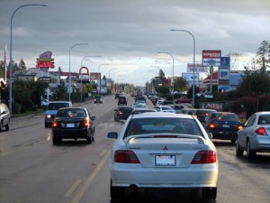 Photo of evening trafic