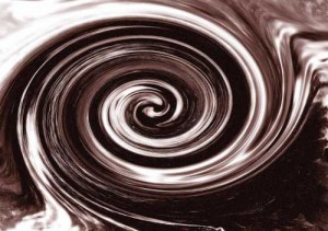 Photo of a chocolate swirl