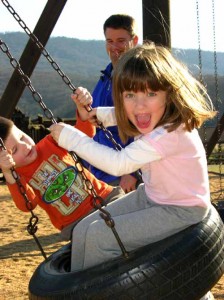 Children playing outside