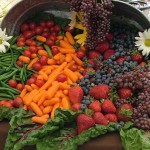 Photo of cornucopia of fruit and vegetables