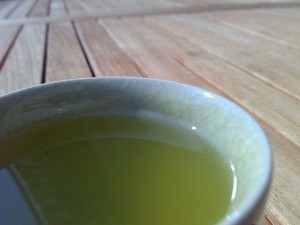Photo of a cup of green tea