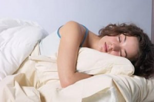 Photo of a woman alseep