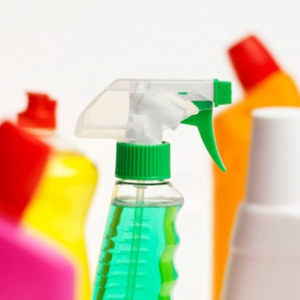 Photo of bottles of cleaning products