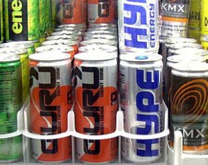 Photo of energy drinks