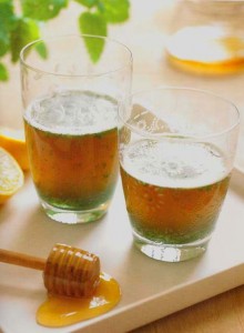 Photo of glasses of lemon and honey puree