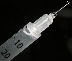 Photo of a syringe and needle