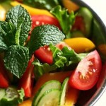 Photo of a fresh salad in a bowl