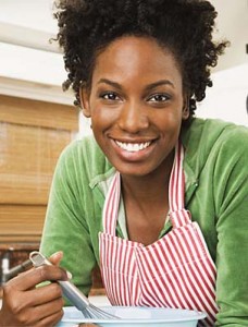 Photo of a woman cooking