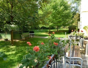 Photo of a hospital garden