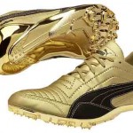 Photo of Usain Bolt gold spikes