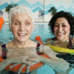 Photo of swimming senior citizens