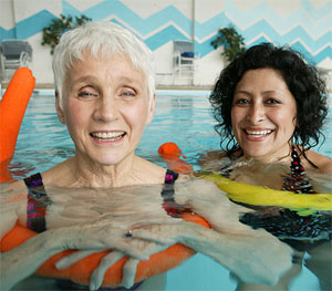 Photo of swimming senior citizens