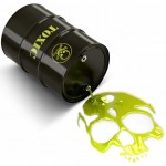 Photo of a barrel leaking toxic chemicals