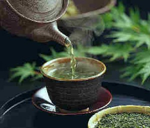 Photo of a cup of green tea