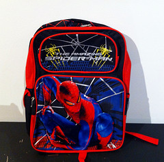 Photo of a spiderman backpack