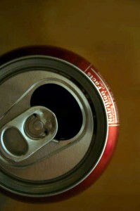 Photo of the top of a soda can