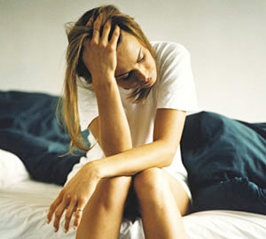 Photo of a woman with chronic fatigue