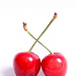 Photo of two cherries
