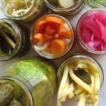 Photo of jars of lacto-fermented foods