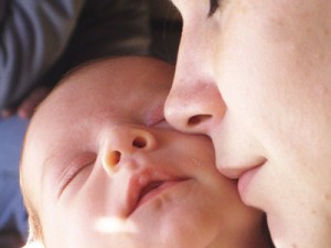 Close up photo of a mother and baby