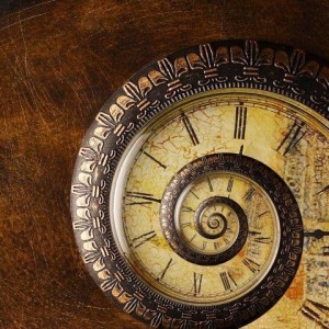 Photo of a spiral clock