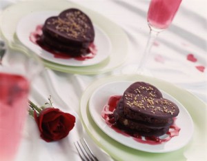 Photo of vegan chocolate kirsch cherry hearts