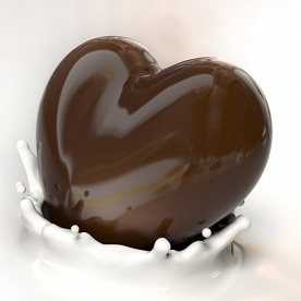 Photo of a chocolate heart