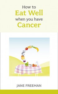 Photo of book cover how to eat well when you have cancer