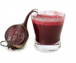 Photo of a glass of beetroot juice