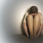 Photoof a depressed woman