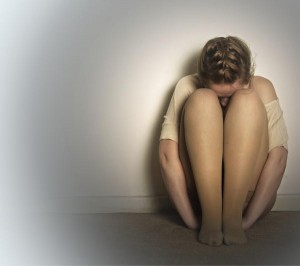 Photoof a depressed woman