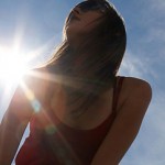 Photo of a woman in the sun