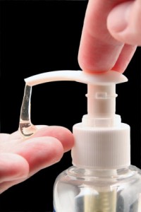 Photo of an antibacterial soap dispenser