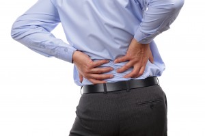 Photo of a man with back pain