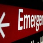 Photo of an emergency room sign