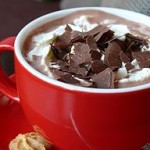 Photo of a cup of hot chocolate